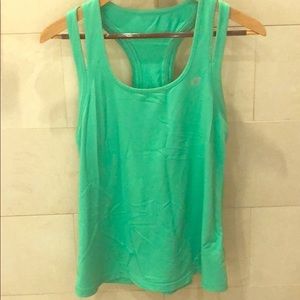 Green workout tank top Lorna Jane size M